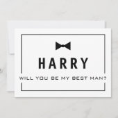 Invitation Serez-vous mon témoin ? L'invitation pour le garço (Devant)