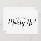 Invitation Serez-vous notre célébrant | Mariage Mariage Nous (Devant / Derrière)