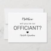 Invitation Serez-Vous Notre Célébrant | Mariage Nous Unir (Dos)