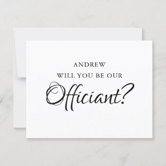 Invitation Serez-Vous Notre Officier ? | Mariage Nous épouser