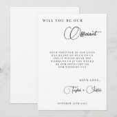 Invitation Serez-vous notre proposition simple de célébrant d (Devant / Derrière)