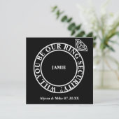 Invitation Serez-Vous Notre Sécurité De Bague / Proposition D (Debout devant)