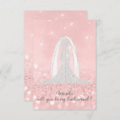 Invitation Serez-Vous Une Femme D'État Parties scintillant Ro (Devant / Derrière)