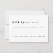 Invitation Série classique minimaliste moderne HARPER Clean R (Devant)