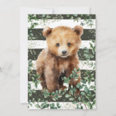 Invitation série de baby shower en forêt 02 (Dos)