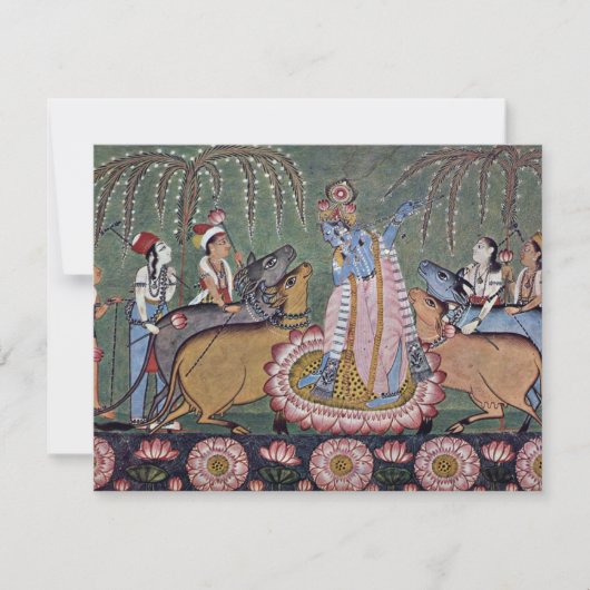 Invitation Série de Râgmâlâ de scène : Krishna avec sa (Devant)