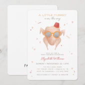 Invitation Série T.V. Friends | Baby shower turc (Devant / Derrière)