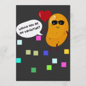 Invitation Seriez-vous ma Saint-Valentin? (Devant)