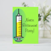 Invitation Seringue de géant d'invitations de partie de (Debout devant)