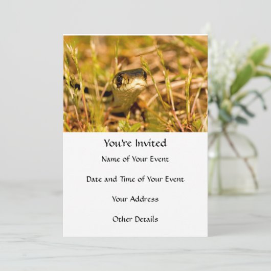 Invitation Serpent dans l'herbe (Debout devant)