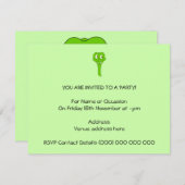 Invitation Serpent de bande dessinée (Devant / Derrière)