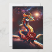 Invitation Serpent royal étoilé de l'univers (Dos)