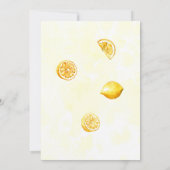 Invitation Serre de citron rustique Boho d'été doux 16 Annive (Dos)