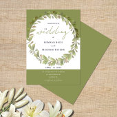 Invitation Serre verte romantique artistique