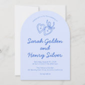 Invitation Serrure de coeur Whimsical Doodle Croquis moderne  (Devant)