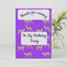 Serval Cats Thank you Card