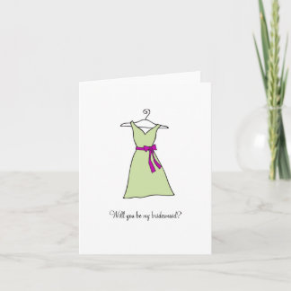 Invitation Servez-vous ma demoiselle d'honneur ?