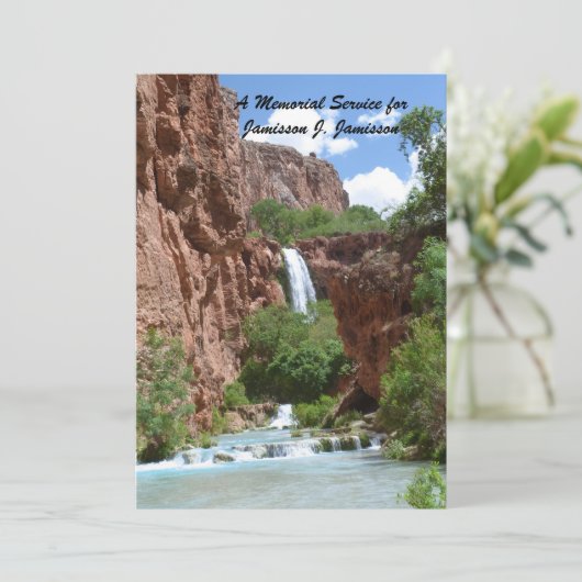 Invitation Service commémoratif, Cascade, Red Cliffs Sud-oues (Debout devant)