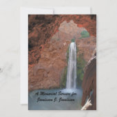 Invitation Service commémoratif, Cascade, Southwest Red Rock (Devant)