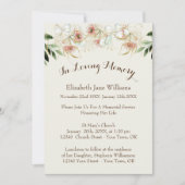 Invitation Service commémoratif Célébration de la vie | eucal (Devant)