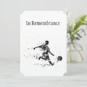 Invitation Service commémoratif Célébration de la vie joueur  (Debout devant)