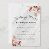 Invitation Service commémoratif Célébration de la vie | Poppy (Devant)