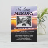 Invitation Service commémoratif de plage | Célébration de la  (Debout devant)