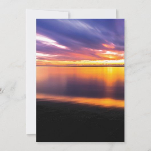 Invitation Service commémoratif de plage | Célébration de la  (Dos)