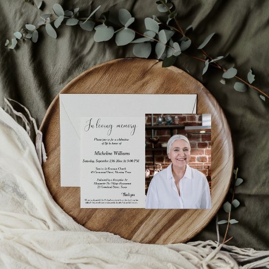 Invitation Service commémoratif, Fête funéraire de la vie