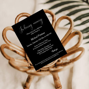 Invitation Service commémoratif, Funérailles, célébration de 