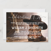 Invitation Service commémoratif funéraire Casquette des botte (Devant)