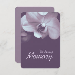Invitation Service commémoratif funéraire en mémoire d'amour