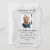 Invitation Service commémoratif Marcher l'un l'autre Accueil (Dos)