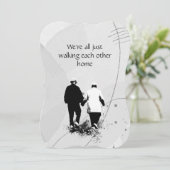 Invitation Service commémoratif Marcher l'un l'autre Accueil (Debout devant)