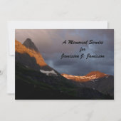 Invitation Service commémoratif Parc national Glacier Sunrise (Devant)