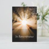 Invitation Service commémoratif personnalisé Beau Sunshine In (Debout devant)