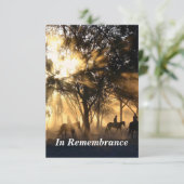 Invitation Service commémoratif personnalisé Beaux Chevaux en (Debout devant)