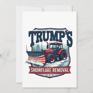 Invitation Service de déneigement de Trump pour le jour de l'