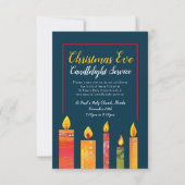 Invitation Service de réveil aux chandelles de Noël cinq boug (Devant)