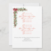 Invitation Service des carols de l'église de Noël (Dos)