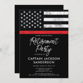 Invitation Service des incendies de la Partie de retraite des (Devant / Derrière)