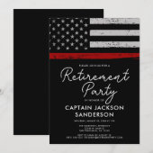 Invitation Service des incendies de la Partie de retraite des (Devant / Derrière)