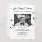 Invitation Service funéraire | Célébration de la vie photo (Devant)