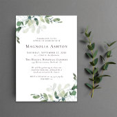 Invitation Service funéraire d'Eucalyptus