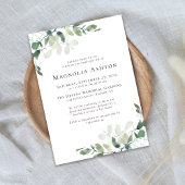 Invitation Service funéraire d'Eucalyptus