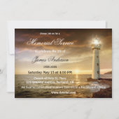 Invitation Service funéraire mémorial du phare côtier (Devant)