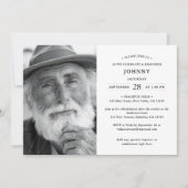 Invitation Service funéraire/mémorial élégant moderne avec 2 (Devant)