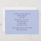 Invitation Service Memorial Cascade Paysage Paysage Paysage (Dos)