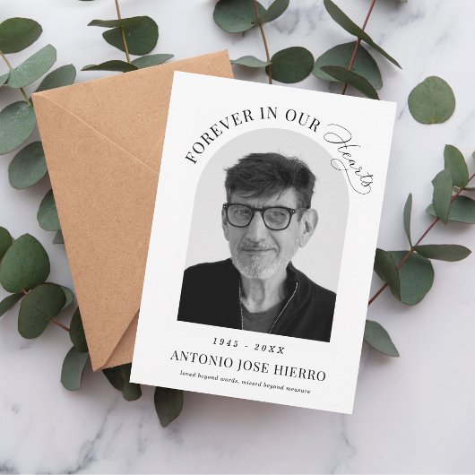 Invitation Service Mémorial Imprimé Ou Numérique