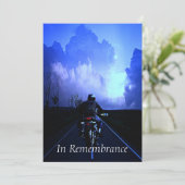 Invitation Service Memorial personnalisé Motorcycle Moker Cho (Debout devant)